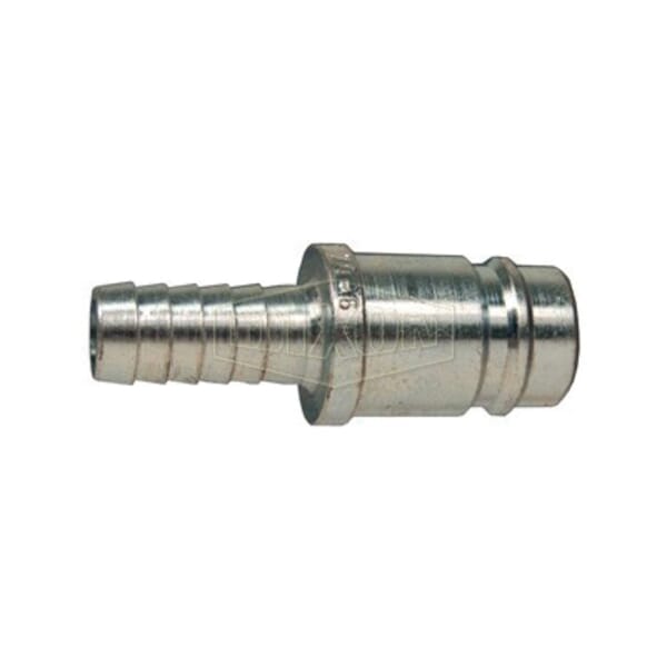 Dixon D2S2 Air Chief Industrial Quick Connect Plug, 1/4 in Nominal, Quick Connect Plug x Hose Barb, 300 psi Pressure, Steel, Domestic