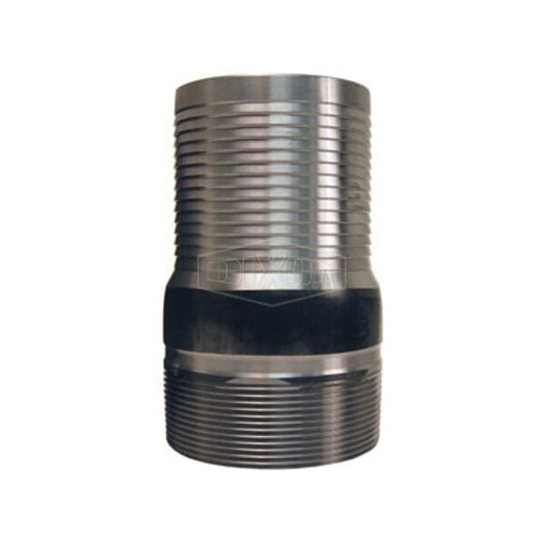 Dixon ST35 King No Knurl Combination Nipple, 3 in x 6 in L Hose Shank x MNPT, Carbon Steel, Unplated, Domestic