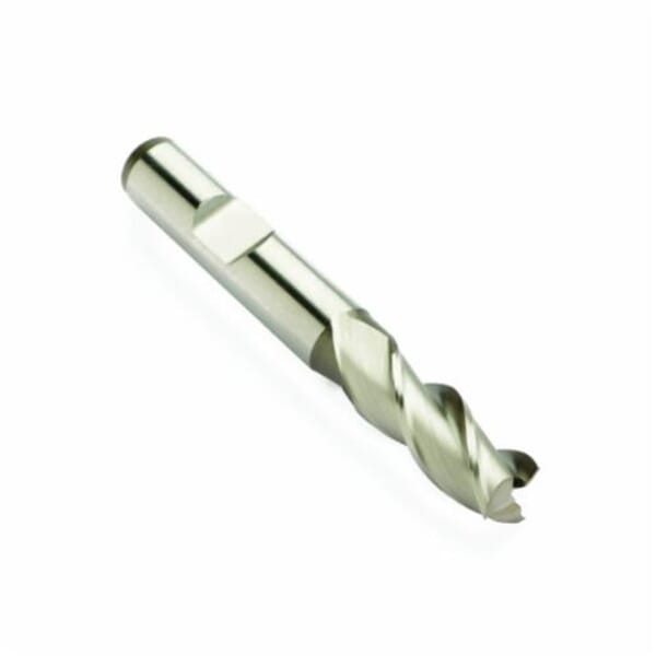 Dormer 5983961 C336 Type W Short Length End Mill, 12 mm Dia Cutter, 26 mm Length of Cut, 3 Flutes, 12 mm Dia Shank, 83 mm OAL, Bright