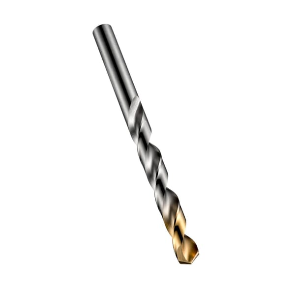 Dormer 5966894 A002 Type N General Purpose Jobber Length Drill Bit, 11.3 mm Drill - Metric, 0.4448 in Drill - Decimal Inch, 118 deg Point, HSS, TiN Coated