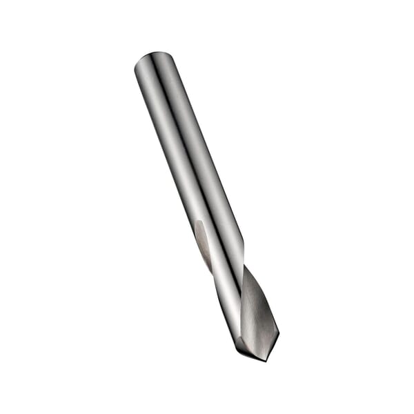 Dormer 5968635 A122 Short Length NC Spotting Drill, 10 mm Dia, 89 mm OAL, HSS, Bright