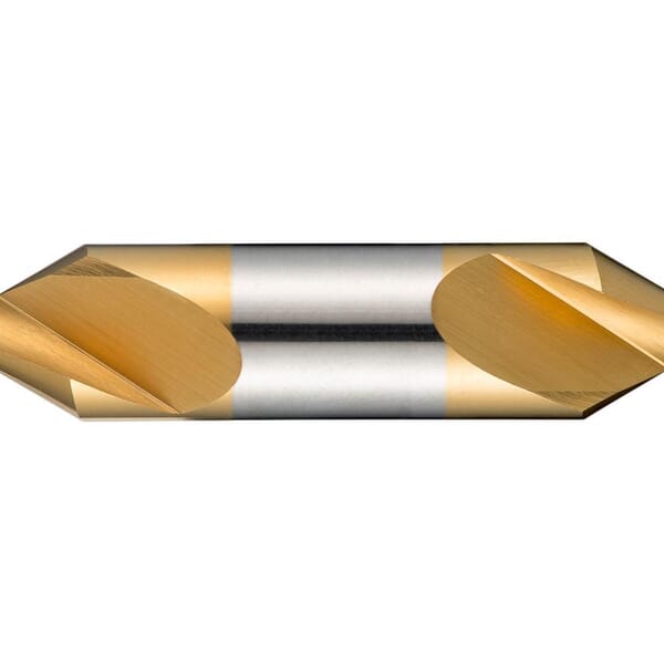 Dormer 5969278 A205 Center Drill Double End Combined Drill and Countersink, 1 mm Drill - Metric, 0.0394 in Drill - Decimal Inch, 60 deg Included Angle, 118 deg Point Angle, HSS, TiN Coated