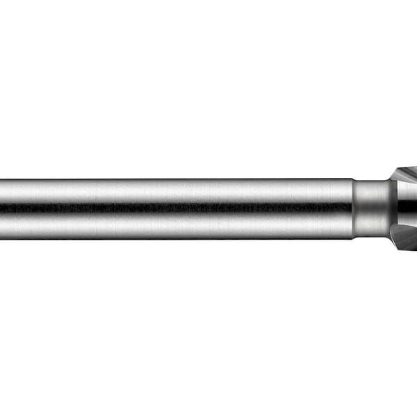 Dormer 5972617 G154 Single End Countersink, 6.3 mm Dia Body, 5 mm Dia Shank, 3 Flutes, 82 deg Included, 1.5 mm Dia Min Cutting, HSS