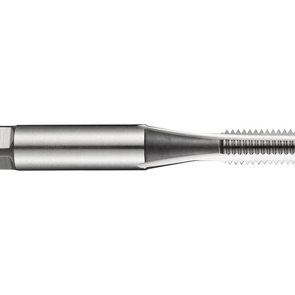 Dormer 5974696 E100 Straight Flute Hand Tap, Right Hand Cutting, M2.5x0.45 Thread, Semi-Bottoming Chamfer, 3 Flutes, Bright, HSS