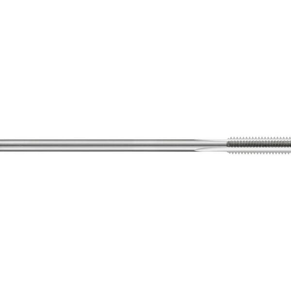 Dormer 5975984 E303 Straight Flute Machine Tap, Right Hand Cutting, M5x0.8 Thread, Semi-Bottoming Chamfer, 3 Flutes, Bright, HSS-E
