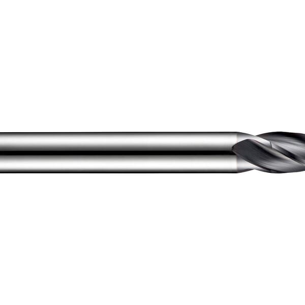 Dormer 5982849 S511 Type N Ball Nose Short Length End Mill, 12 mm Dia Cutter, 26 mm Length of Cut, 4 Flutes, 12 mm Dia Shank, 100 mm OAL, X-CEED Coated