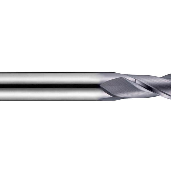Dormer 5983112 S501 Type N Ball Nose Short Length End Mill, 1 mm Dia Cutter, 3 mm Length of Cut, 2 Flutes, 3 mm Dia Shank, 38 mm OAL, X-CEED Coated
