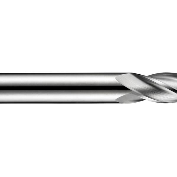 Dormer 5983138 S904 Type N Medium Length End Mill, 12 mm Dia Cutter, 25 mm Length of Cut, 4 Flutes, 12 mm Dia Shank, 73 mm OAL, Bright