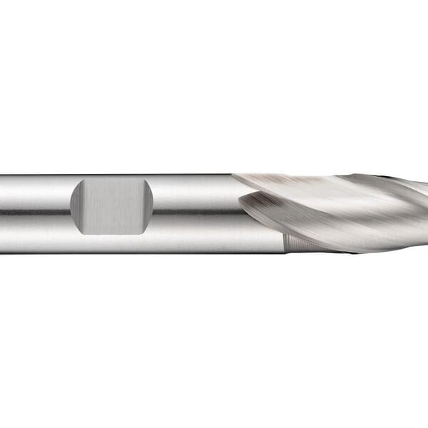 Dormer 5983761 C110 Type N Center Cutting Extra Short Length Regular Helix Square End Slot Drill Cutter, 1 mm Dia Cutter, 2.5 mm Length of Cut, 2 Flutes, 6 mm Dia Shank, 47 mm OAL, Bright