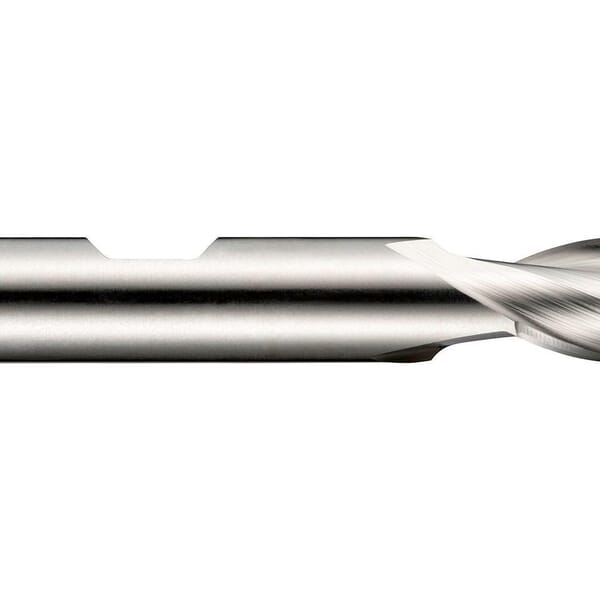Dormer 5985003 C500 Type N Ball Nose Extra Short Length Single End End Mill, 12 mm Dia Cutter, 16 mm Length of Cut, 2 Flutes, 12 mm Dia Shank, 73 mm OAL, Bright