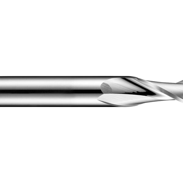 Dormer 6706594 S610 Type W Short Length End Mill, 4 mm Dia Cutter, 12 mm Length of Cut, 2 Flutes, 4 mm Dia Shank, 50 mm OAL, Polished