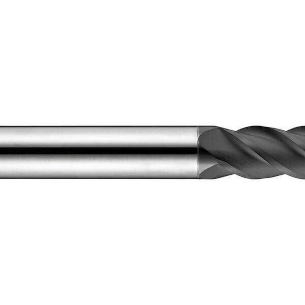 Dormer 6706606 S612 Type N Short Length End Mill, 1.5 mm Dia Cutter, 4.5 mm Length of Cut, 4 Flutes, 3 mm Dia Shank, 40 mm OAL, Diamond Coated