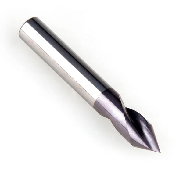 Dormer 7341677 R6011 General Purpose Standard Spotting Drill, 10 mm Dia, 70 mm OAL, Carbide, TiAlN Coated