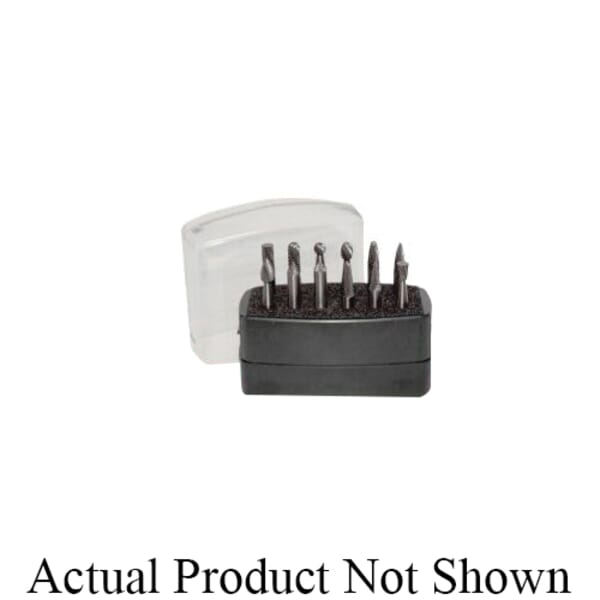 Precision Twist Drill 7466393 SET-DC-12 X-Small Diameter Rotary Burr Set, Double Cut, 12 Pieces, 1-1/2 in OAL