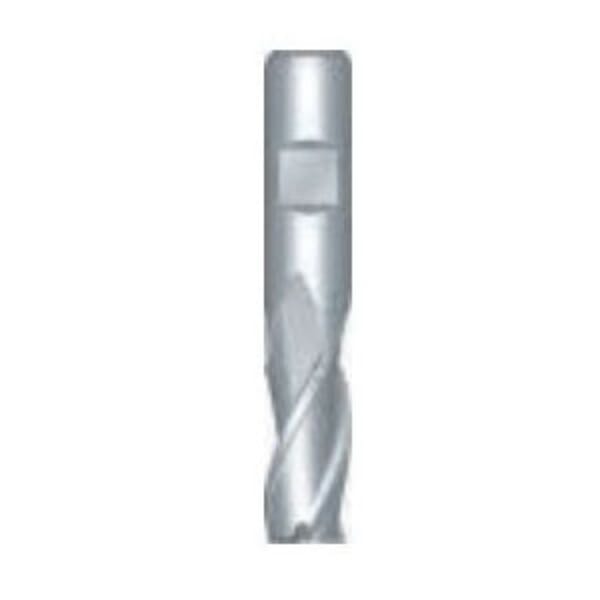 Dormer 7647913 C607 Medium Cut Length Square End Mill, 3/4 in Dia Cutter, 1-5/8 in Length of Cut, 3 Flutes, 5/8 in Dia Shank, 3-3/4 in OAL, Bright