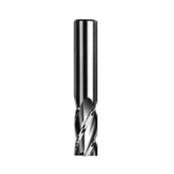 Dormer 7648807 S136 Type N Long Cut Length Square End Mill, 1/8 in Dia Cutter, 3/4 in Length of Cut, 4 Flutes, 1/8 in Dia Shank, 2 in OAL, Bright