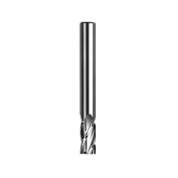 Dormer 7648831 S137 Type N Extra Long Cut Length Square End Mill, 1/2 in Dia Cutter, 3 in Length of Cut, 4 Flutes, 1/2 in Dia Shank, 6 in OAL, Bright