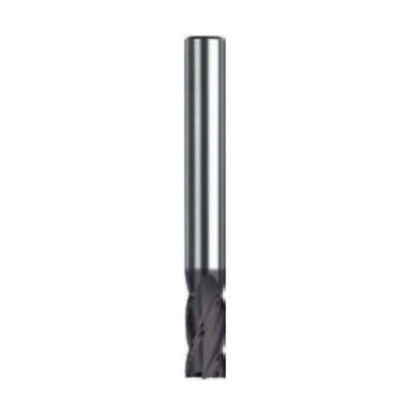 Dormer 7648836 S237 Type N Extra Long Cut Length Square End Mill, 3/16 in Dia Cutter, 1-1/8 in Length of Cut, 4 Flutes, 3/16 in Dia Shank, 3 in OAL, AlTiN Coated