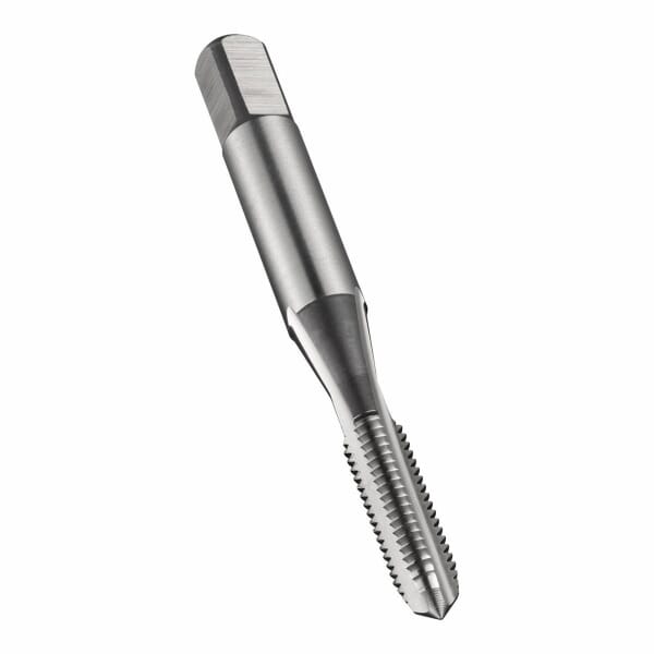 Dormer 5975193 E105 Straight Flute Hand Tap, Right Hand Cutting, M45x3 Thread, Semi-Bottoming Chamfer, 6 Flutes, Bright, HSS