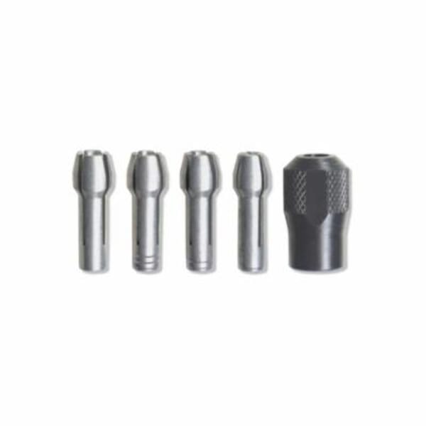 Dremel 4485 Collet Nut Kit, 5 Pieces, For Use With 4000, 400, 3000, 398 and 750 Rotary Tool Models, Steel, Dim Gray