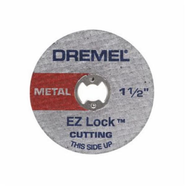 Dremel EZ456B Cut-Off Wheel, 1-1/2 in Dia x 1/8 in THK, 60 Grit, Fiberglass Abrasive