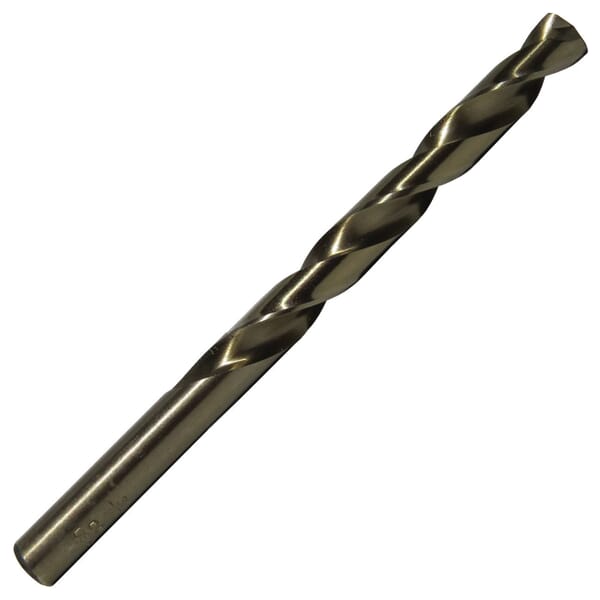 Drill America D/ACO3/32 Heavy Duty Premium Quality Jobber Length Drill Bit, 3/32 in Drill - Fraction, 0.0938 in Drill - Decimal Inch, 135 deg Point, M42 HSS-Co 8, Gold