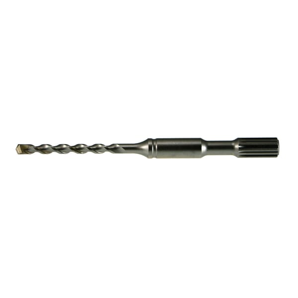 Drillco 182F13216 1820 Imperial Masonry Drill, 1/2 in Drill Bit, Chisel Cutting, Spline Shank, 11 in D Cutting, Carbide Cutting Edge, 16 in OAL