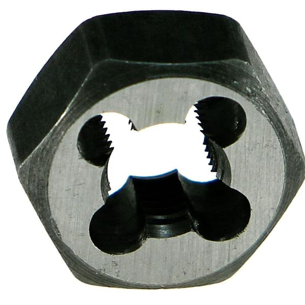 Drillco 335E132C 3350E Hex Rethreading Die, 1/2-13 UNC Thread, Carbon Steel