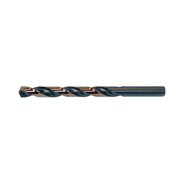Drillco 800A0830 Heavy Duty Jobber Length Drill Bit, 8.3 mm Drill - Metric, 0.3268 in Drill - Decimal Inch, 135 deg Point, HSS, Black/Gold