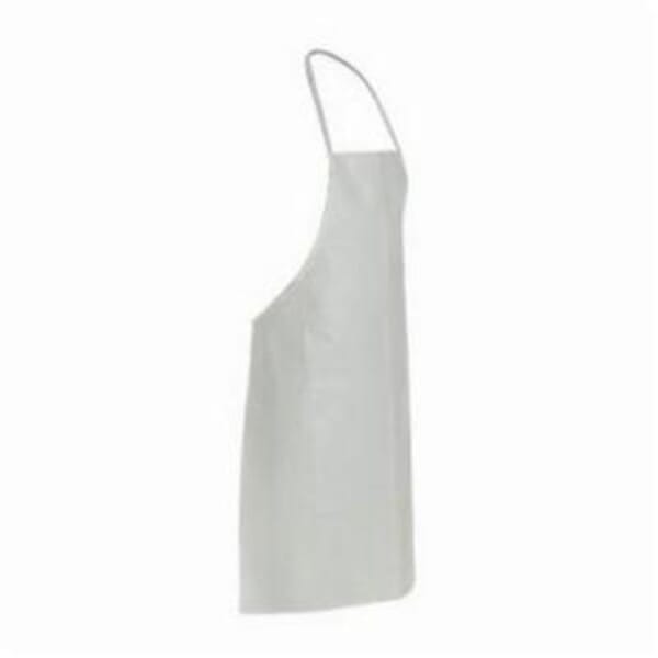 DuPont Tyvek 400 TY273BWH00010000 TY273B Chemical Resistant Bib Apron, Universal, White, Tyvek 400, 35-3/4 in L