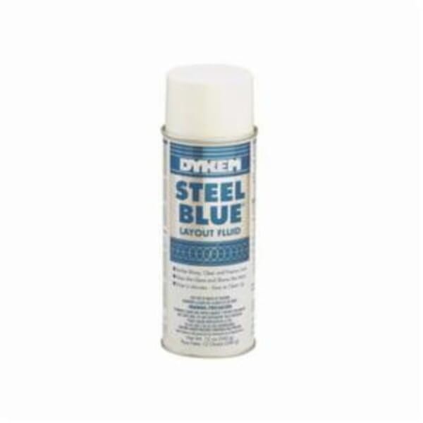 Dykem STEEL BLUE 80000 Layout Fluid, 16 oz Aerosol Can, Sweet/Solvent, Liquid, Steel Blue