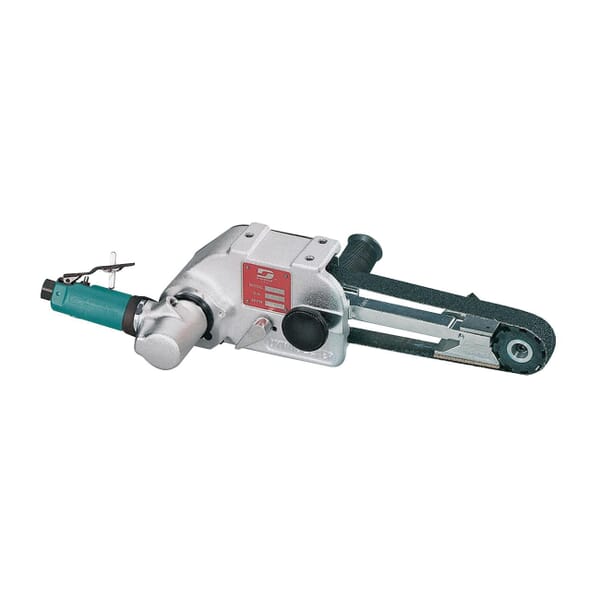 Dynabrade Dynabelter 11475 Standard Duty Abrasive Belt Tool, 1/4 to 1 in W x 30 in L, 0.7 hp, 32 scfm Air Flow, 90 psi