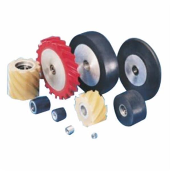Dynabrade 11853 Contact Wheel Assembly, For Use With Dynabelter Air-Powered Abrasive Belt Machines, 1/8 in ID x 2 in Dia x 2 in W, Scoop Face
