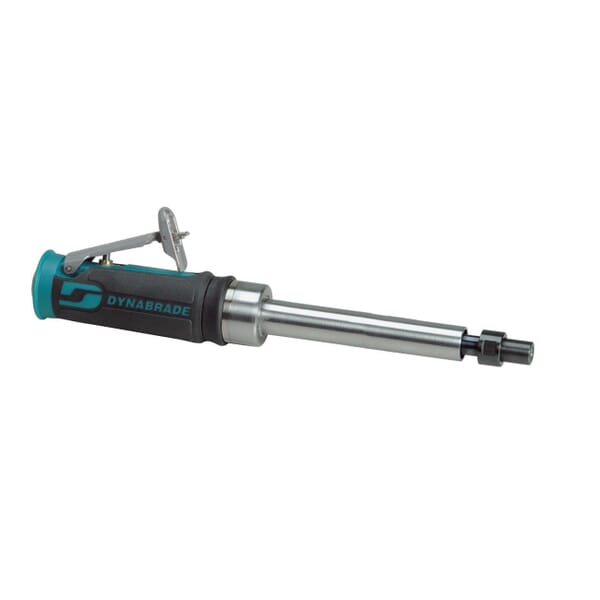 Dynabrade 43510 Extension Gearless Die Grinder, 1/4 in Collet, 0.4 hp, 20 scfm Air Flow, 90 psi, 25000 rpm Speed