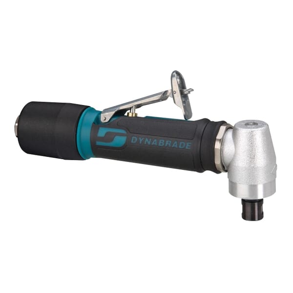 Dynabrade 46000 Spiral Geared Die Grinder, 1/4 in Collet, 0.4 hp, 25 scfm Air Flow, 90 psi, 12000 rpm Speed