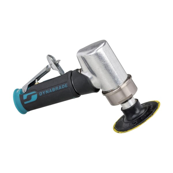 Dynabrade 48410 7 deg Offset Disc Sander, 3 in Dia Disc, 0.4 hp, 23 cfm Air Flow, 90 psi