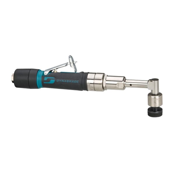 Dynabrade Mini-Dynorbital 49400 Right Angle Head Random Orbital Sander, 1-1/4 in Round Pad, 26 scfm Air Flow, 90 psi