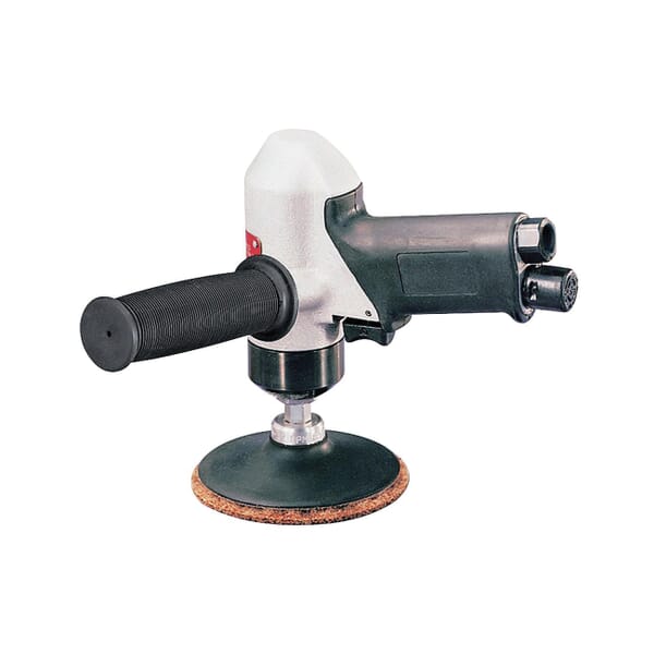 Dynabrade 50324 Gearless Disc Sander, 4 in Dia Disc, 3/8-24 Male Arbor/Shank, 0.7 hp, 32 scfm Air Flow, 90 psi