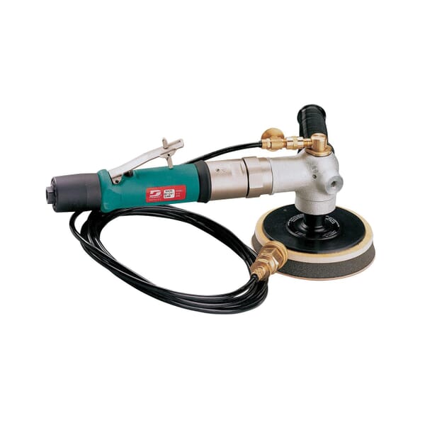Dynabrade 51602 2-Hand Basic Wet Sander/Polisher, 6 to 8 in Pad, 0.7 hp, 43 scfm Air Flow, 90 psi