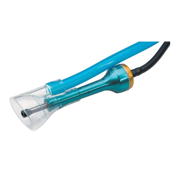 Dynabrade 51630 Central Vacuum Straight Line Extension Air Pencil Grinder With Gold Tool Cap, 1/8 in Collet, 0.1 hp, 8 scfm Air Flow, 90 psi, 50000 rpm Speed