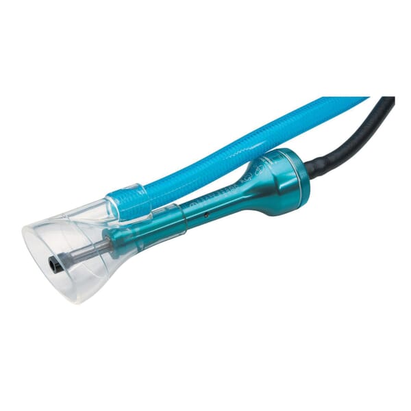 Dynabrade 51633 Central Vacuum Straight Line Extension Air Pencil Grinder With Teal Tool Cap, 1/8 in Collet, 0.1 hp, 8 scfm Air Flow, 90 psi, 60000 rpm Speed