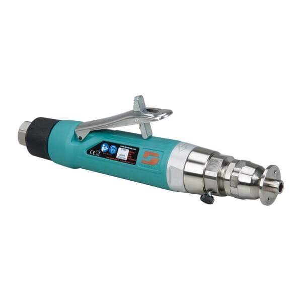 Dynabrade 51860 Governor Controlled Straight Line Trim Router, 1/4 in Chuck, 20000 rpm Speed, 44 scfm Air Flow, 90 psi