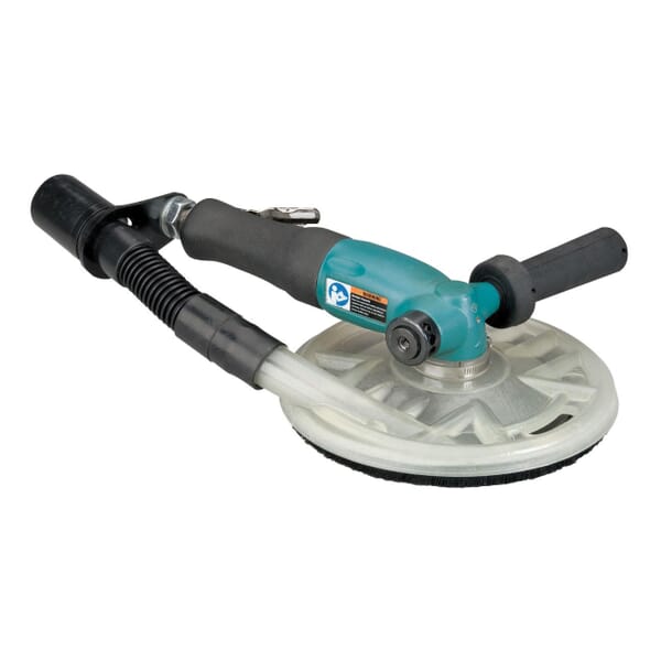 Dynabrade 52597 Central Vacuum Gearless Disc Sander, 7 in Dia Disc, 5/8-11 Male Arbor/Shank, 1.3 hp, 40 scfm Air Flow, 90 psi