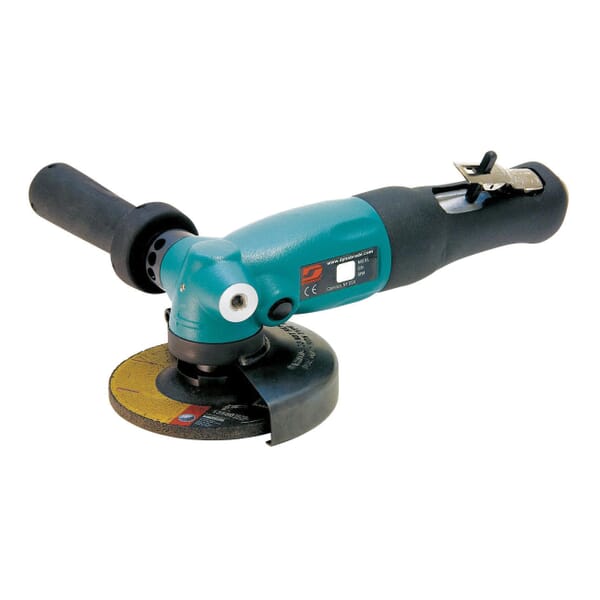 Dynabrade 52632 Heavy Duty Depressed Center Wheel Grinder, 4-1/2 in Dia Wheel, 5/8-11 Male Arbor/Shank, 1.3 hp