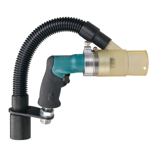 Dynabrade 52904 Geared Central Vacuum Drill, 1/4 in Dyna Chuck, 0.4 hp, 25 scfm Air Flow, 90 psi, 10-1/2 in OAL