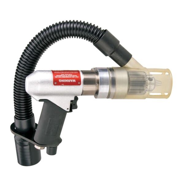 Dynabrade 53106 Planetary Geared Central Vacuum Drill, 1/2 in Jacobs Chuck, 0.7 hp, 40 scfm Air Flow, 90 psi, 12-1/4 in OAL