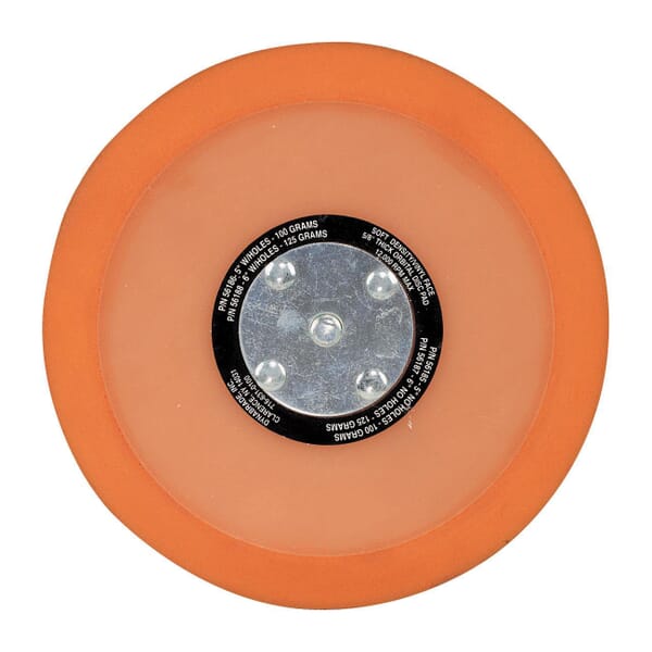 Dynabrade 56187 Soft Density Non-Vacuum Backing Pad, 6 in Dia Pad, PSA Attachment