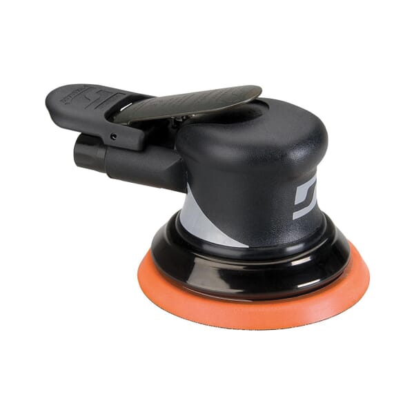 Dynabrade Dynorbital Supreme 56850 Non-Vacuum Palm Style Random Orbital Sander, 5 in Round Pad, 18 scfm Air Flow, 90 psi