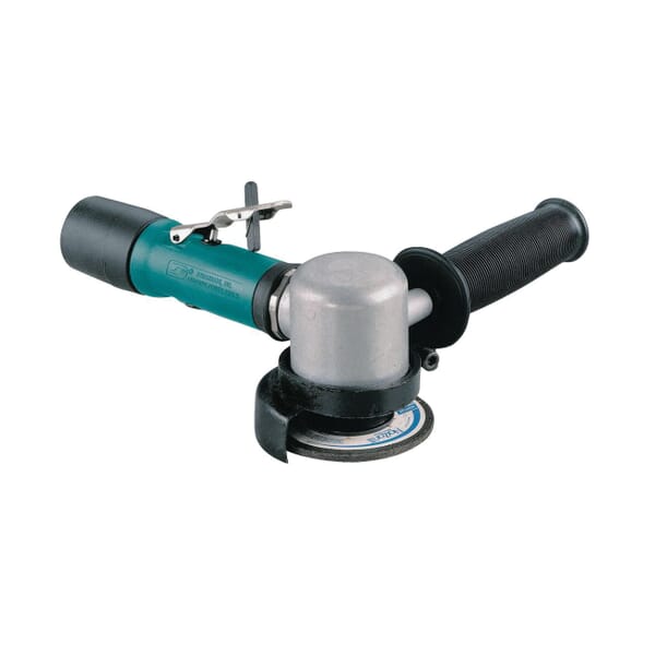 Dynabrade 57127 Depressed Center Wheel Grinder, 3 in Dia Wheel, 3/8-24 Male Arbor/Shank, 0.55 hp