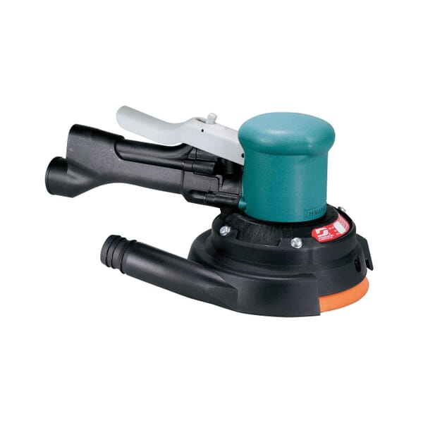 Dynabrade 58444 2-Hand Central Vacuum Gear Driven Sander, 6 in, 23 scfm Air Flow, 90 psi, 900 rpm Speed Setting